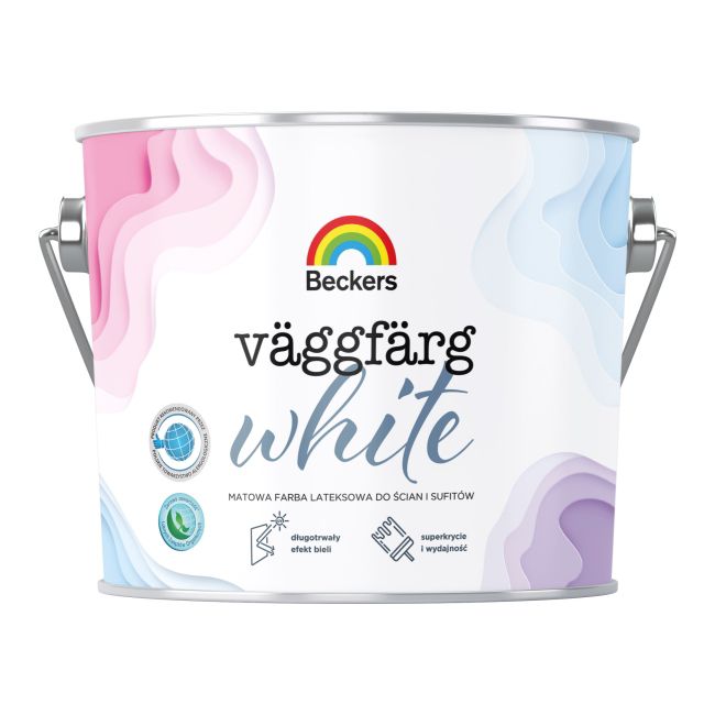 Beckers Vaggfarg hvid vægmaling 10 l