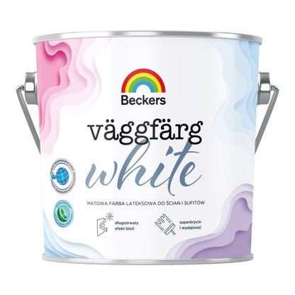 Beckers Vaggfarg hvid maling 3 l