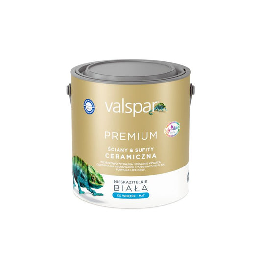 Valspar Premium keramisk pletresistent maling 2,5 l hvid