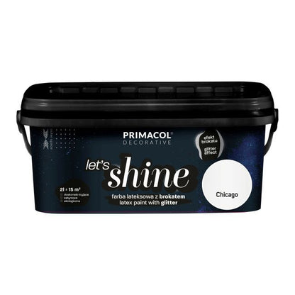 Primacol Let's Shine Chicago dekorativ maling lys grå 2 l