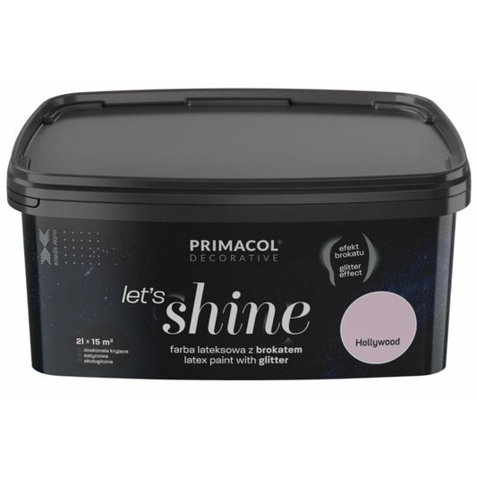 Primacol Let's Shine Hollywood dekorativ maling lys rosa 2 l