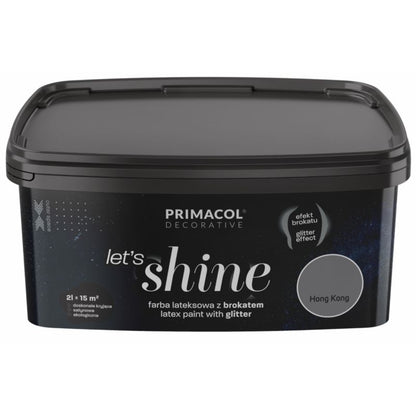 Primacol Let's Shine dekorativ maling Hong Kong mørkegrå 2 l