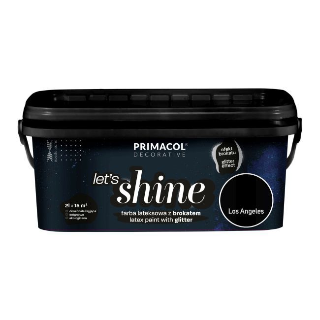 Primacol Let's Shine Los Angeles dekorativ maling sort 2 l