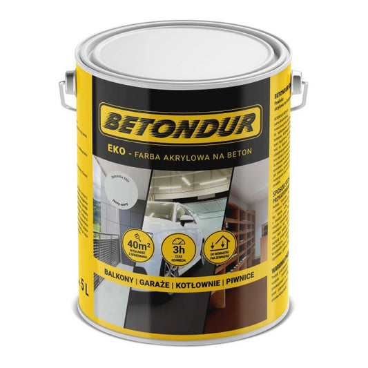 Betondur Eko betonmaling lys grå 5 l