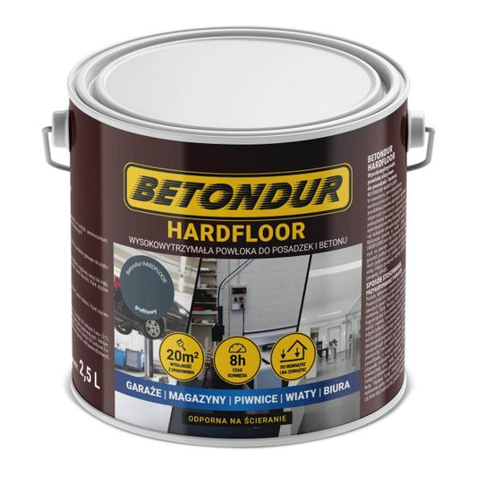Betondur Hardfloor grafitgrå betonmaling 2,5 l