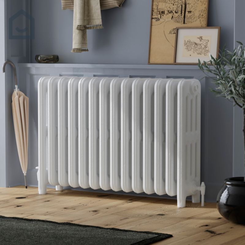 GoodHome hvid satin radiatorlak 0,75 l