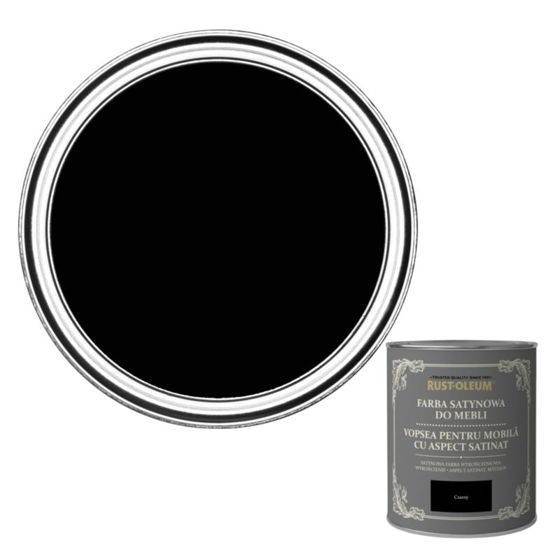 Rust-Oleum møbelmaling sort satin 0,125 l