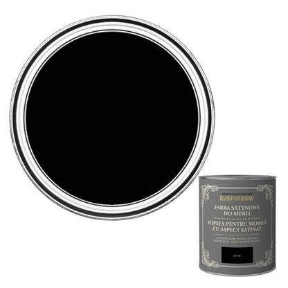 Rust-Oleum møbelmaling sort satin 0,125 l
