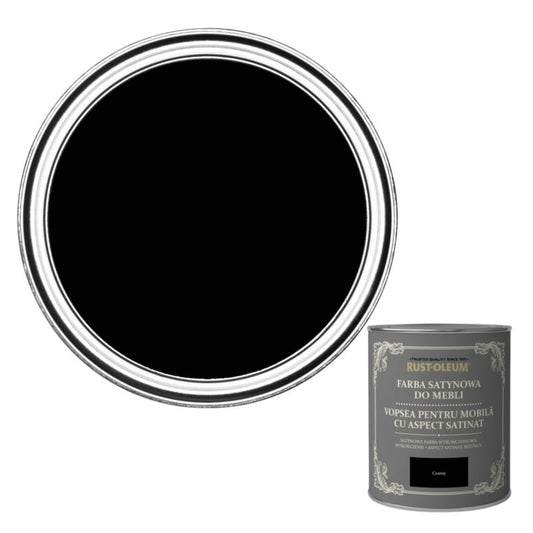 Rust-Oleum møbelmaling sort satin 0,125 l