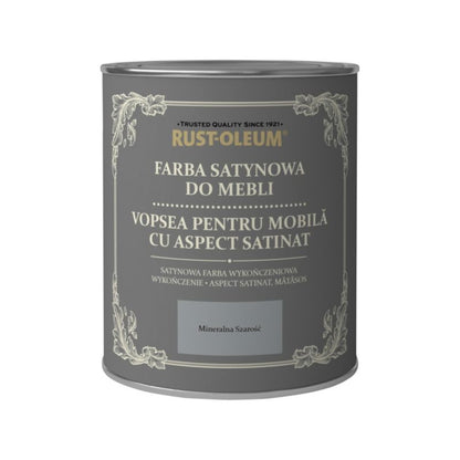 Rust-Oleum møbelmaling mineralgrå satin 0,75 l