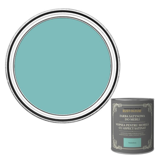 Rust-Oleum møbelmaling turkis satin 0,75 l