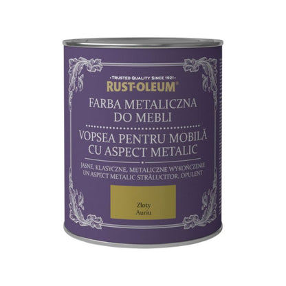 Rust-Oleum møbelmaling i gylden metallic, 0,75 l