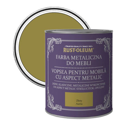 Rust-Oleum møbelmaling i gylden metallic, 0,75 l