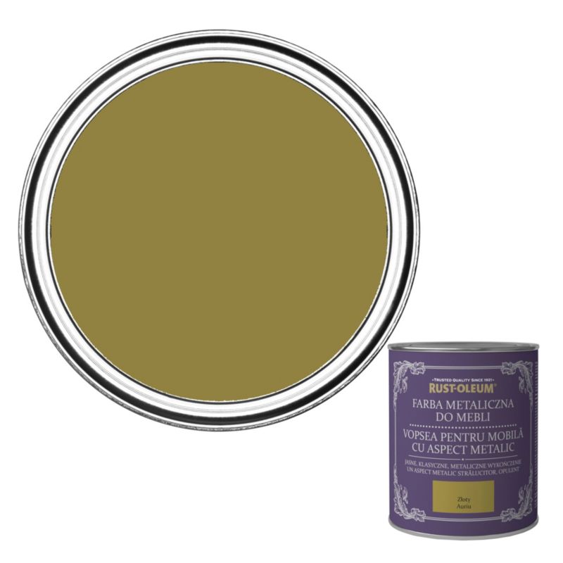 Rust-Oleum møbelmaling i gylden metallic, 0,75 l