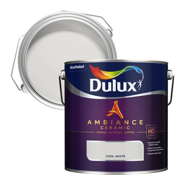 Dulux Ambiance Ceramic cool white maling 2,5 l
