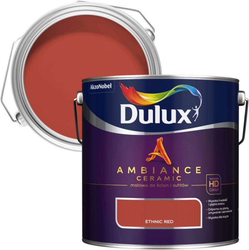 Dulux Ambiance Ceramic maling ethnic red 2,5 l