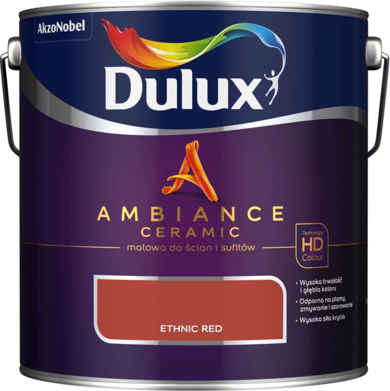 Dulux Ambiance Ceramic maling ethnic red 2,5 l