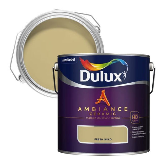 Dulux Ambiance Ceramic fresh gold maling 2,5 l