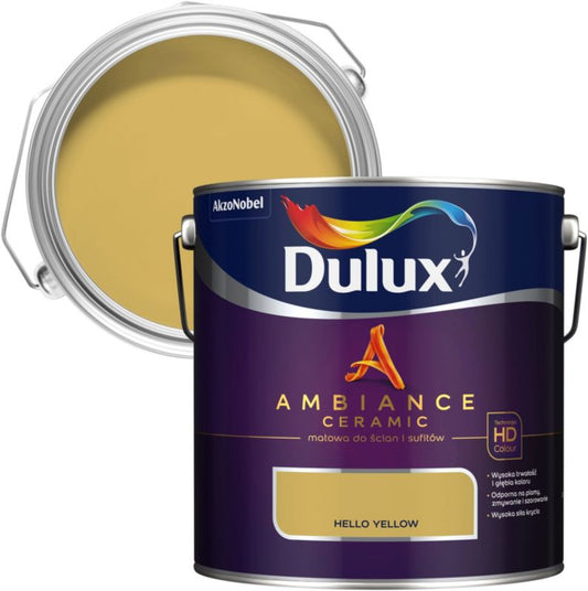 Dulux Ambiance Ceramic hello yellow maling 2,5 l