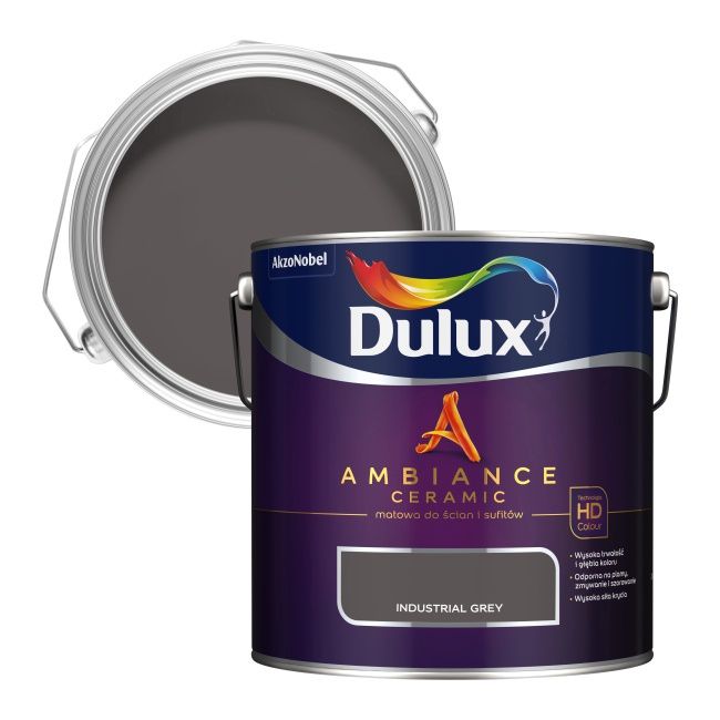 Dulux Ambiance Ceramic maling industrial grey 2,5 l