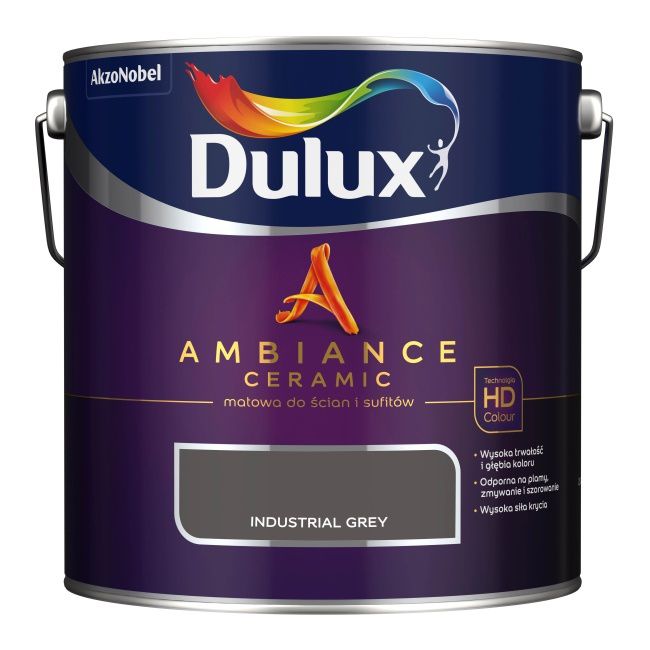 Dulux Ambiance Ceramic maling industrial grey 2,5 l