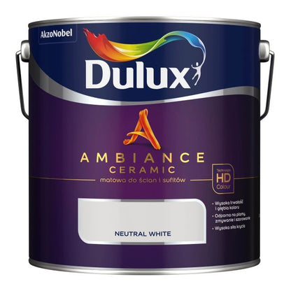Dulux Ambiance Ceramic maling neutral hvid 2,5 l