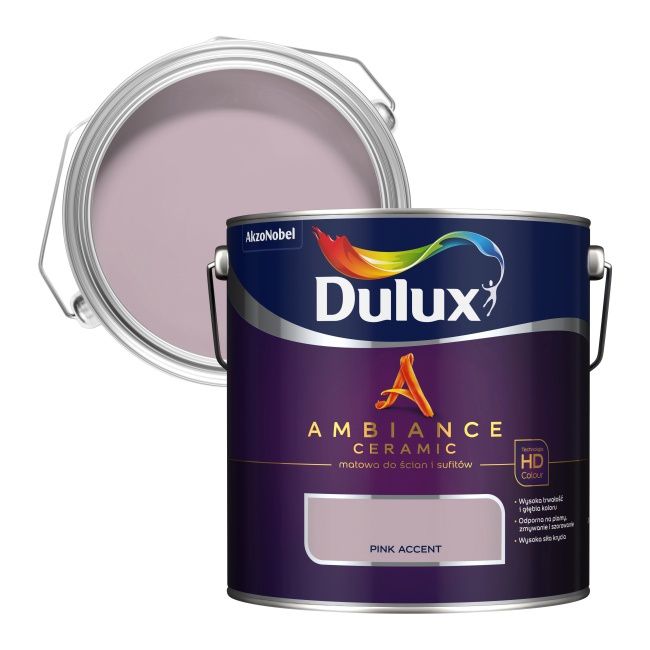 Dulux Ambiance Ceramic pink accent maling 2,5 l
