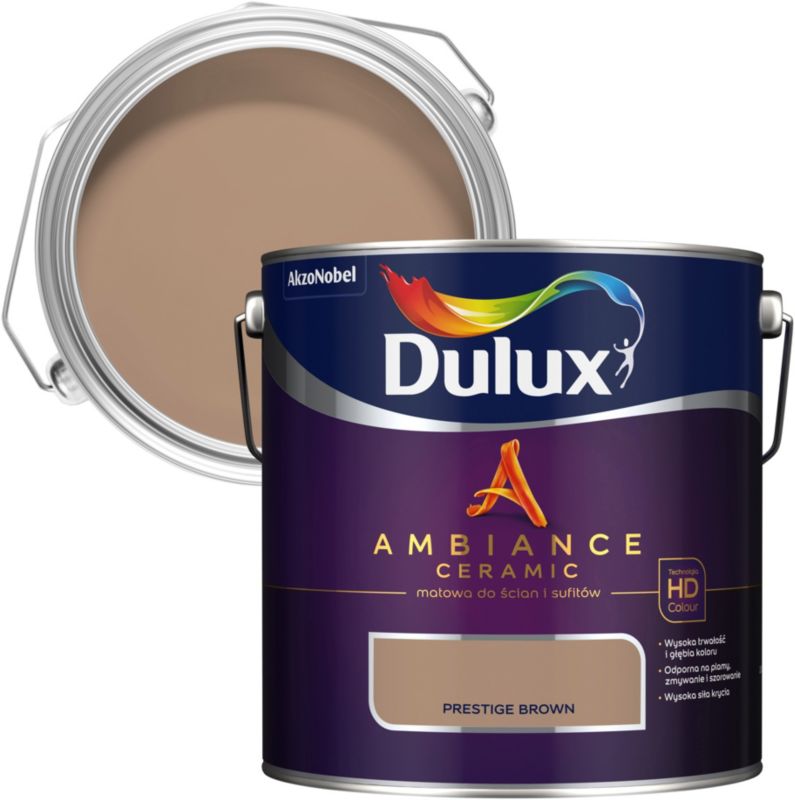 Dulux Ambiance Ceramic prestige brown maling 2,5 l