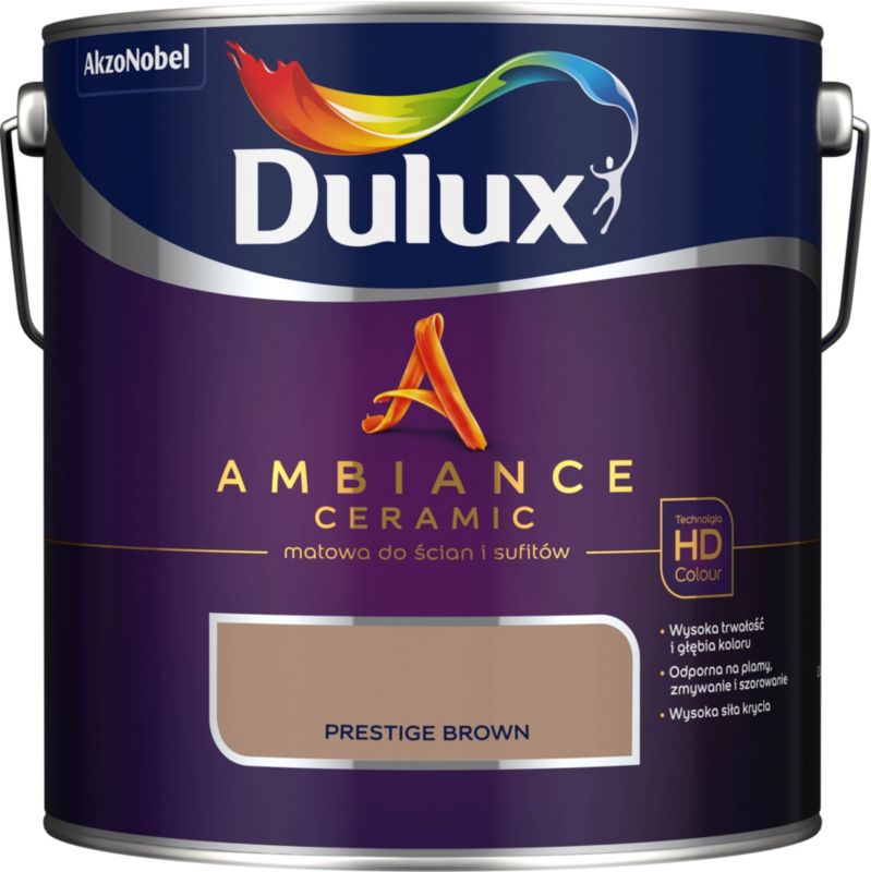 Dulux Ambiance Ceramic prestige brown maling 2,5 l