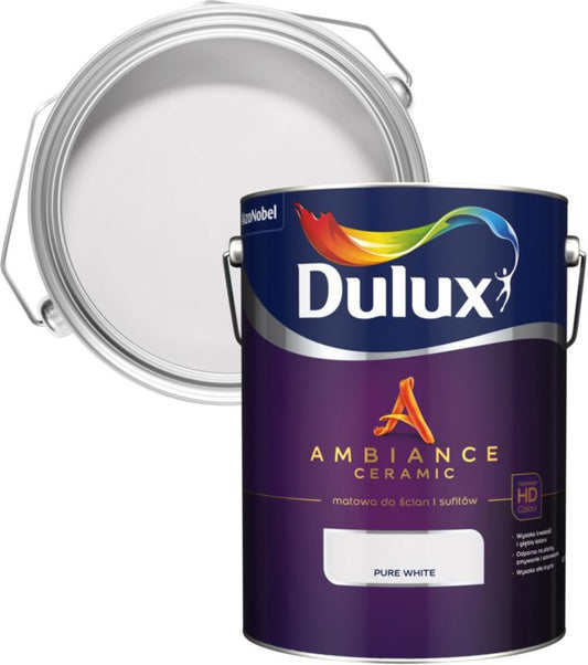 Dulux Ambiance Ceramic ren hvid maling 5 l