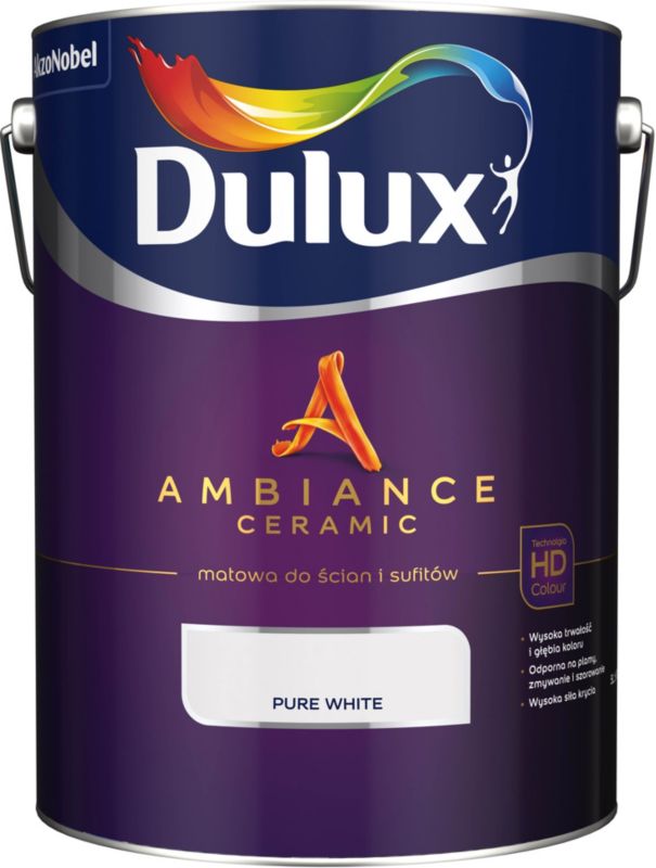 Dulux Ambiance Ceramic ren hvid maling 5 l