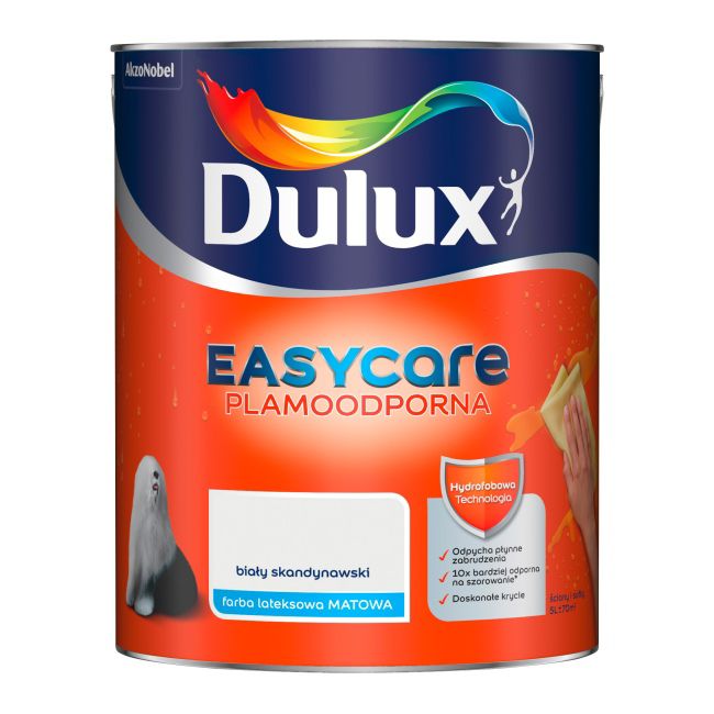 Dulux EasyCare maling skandinavisk hvid 5 l