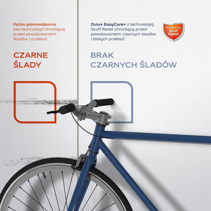 Dulux EasyCare maling sort på hvid 2,5 l