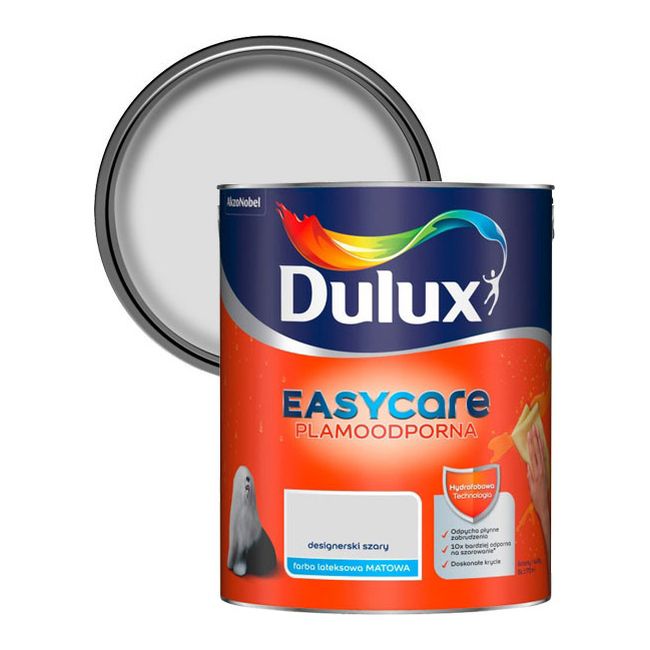 Dulux EasyCare maling i designergrå 5 l