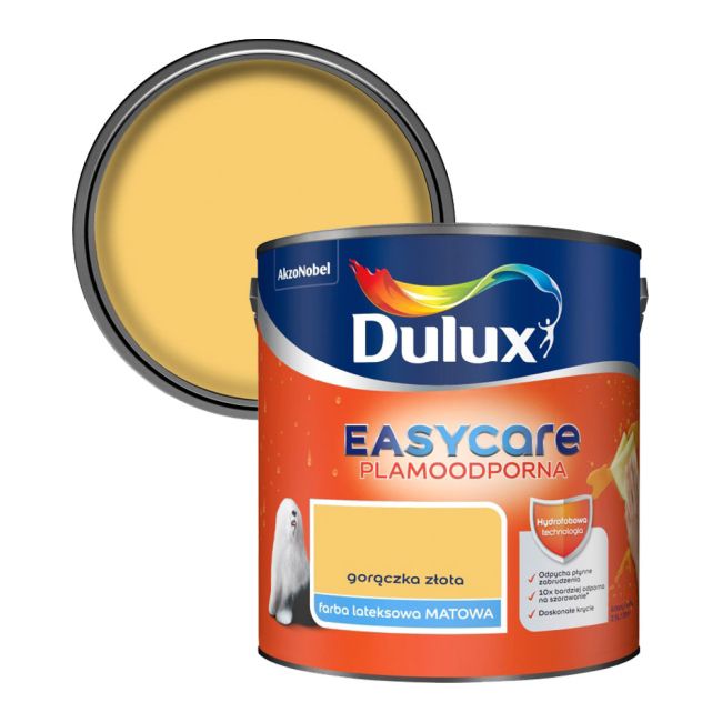 Dulux EasyCare maling i farven gylden feber 2,5 l