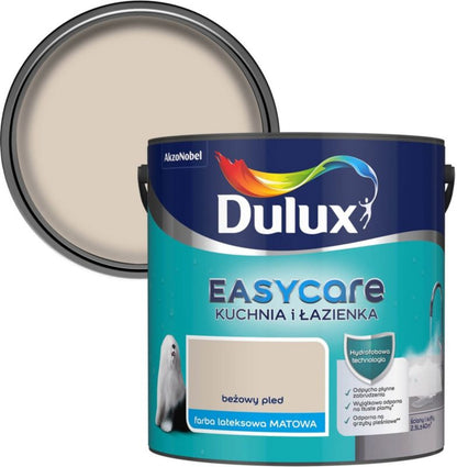 Dulux EasyCare maling til køkken og badeværelse beige plaid 2,5 l