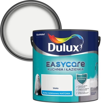 Dulux EasyCare maling til køkken og badeværelse hvid 2,5 l