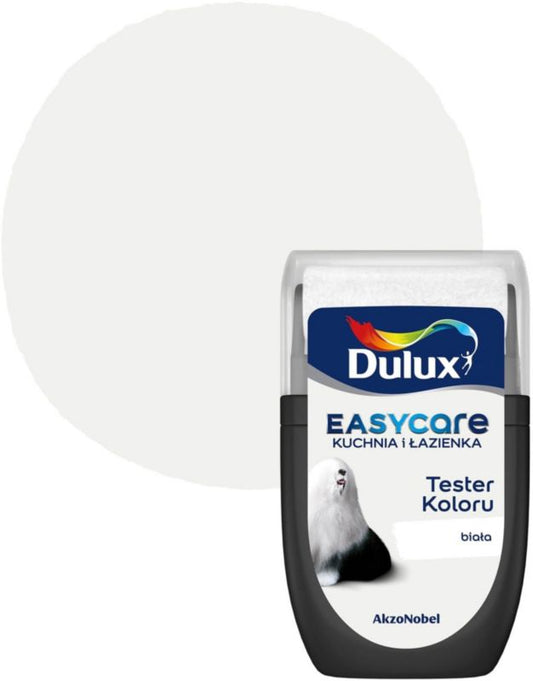 Dulux EasyCare køkken og badeværelse maling hvid mat 30 ml