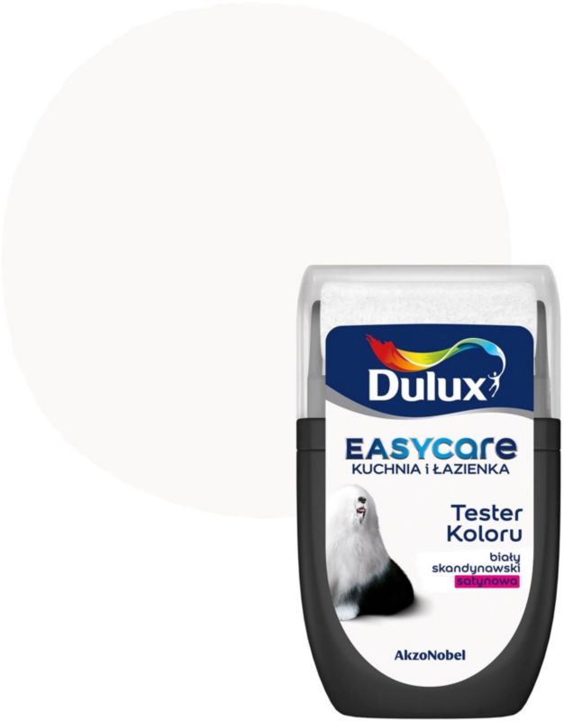 Dulux EasyCare køkken og badeværelse maling hvid skandinavisk satin 30 ml