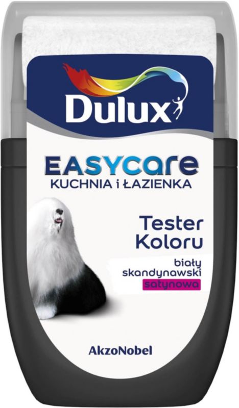 Dulux EasyCare køkken og badeværelse maling hvid skandinavisk satin 30 ml