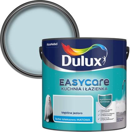 Dulux EasyCare maling til køkken og badeværelse, blå sø, 2,5 l