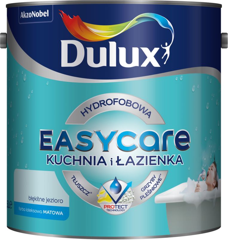 Dulux EasyCare maling til køkken og badeværelse, blå sø, 2,5 l