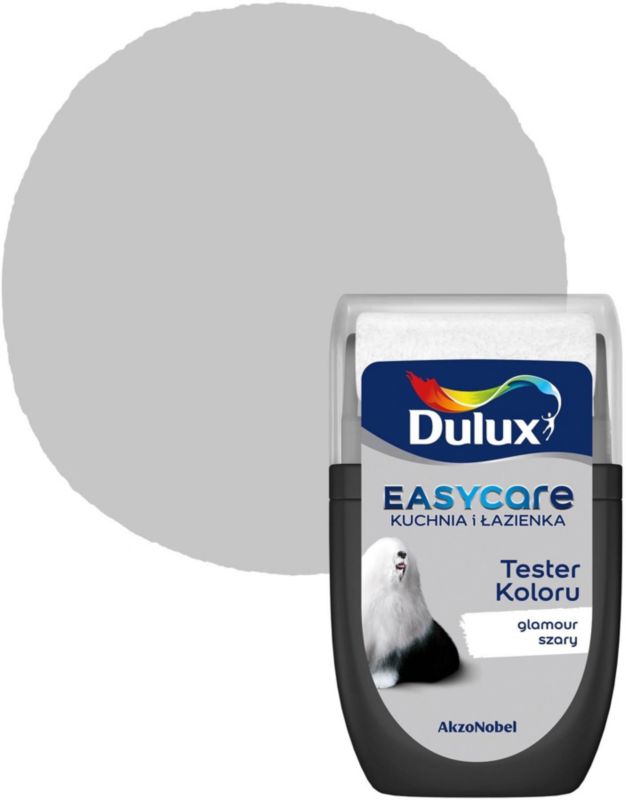 Dulux EasyCare køkken og badeværelse maling glamour grå 30 ml
