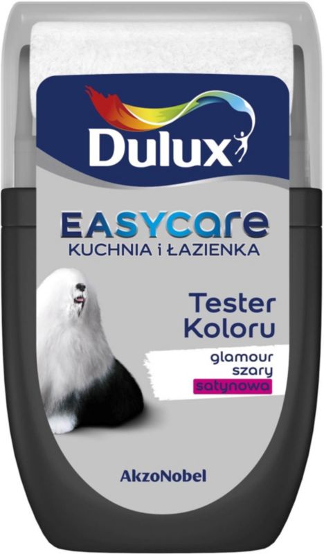 Dulux EasyCare køkken og badeværelse maling glamour grå satin 30 ml