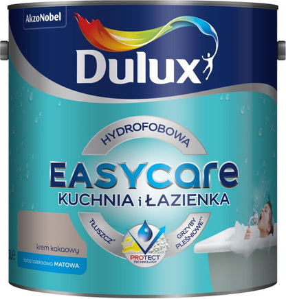 Dulux EasyCare maling til køkken og badeværelse i kakaokrem, 2,5 l