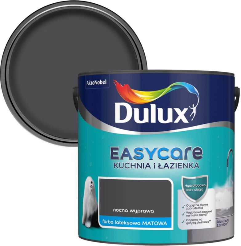Dulux EasyCare maling til køkken og badeværelse i farven Natlig ekspedition 2,5 l