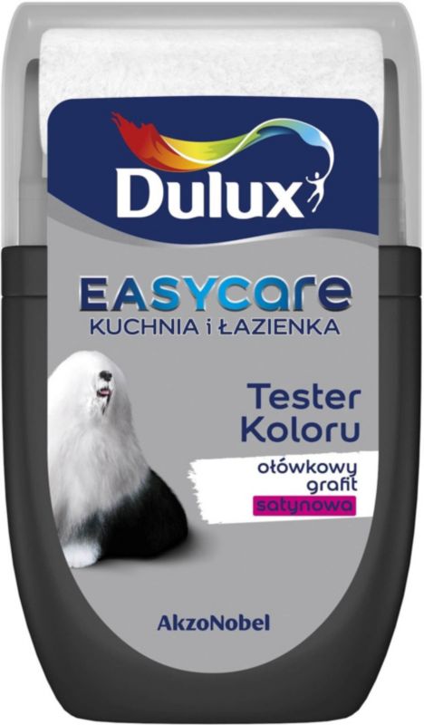 Dulux EasyCare Køkken og Badeværelse maling i blyantsgrafit satin 30 ml