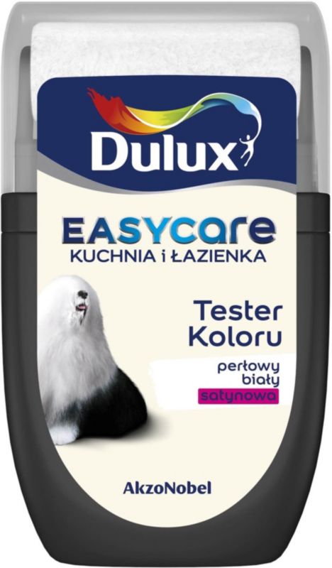 Dulux EasyCare Køkken og Badeværelse maling perlemorshvid satin 30 ml