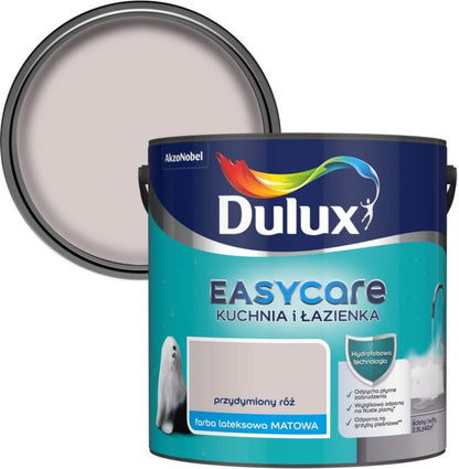 Dulux EasyCare maling til køkken og badeværelse i røgfarvet rosa 2,5 l
