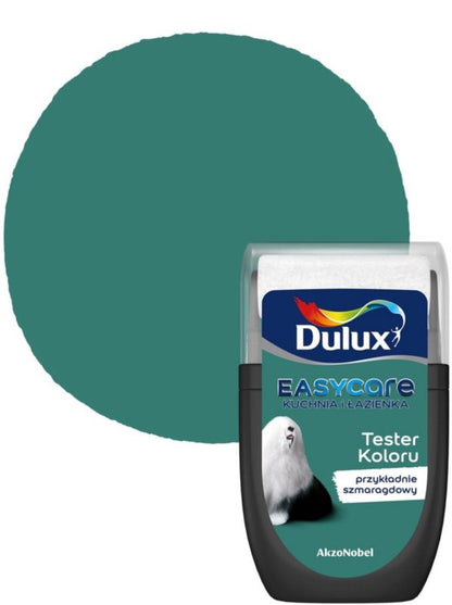 Dulux EasyCare maling til køkken og badeværelse, eksemplarisk smaragdgrøn, 30 ml